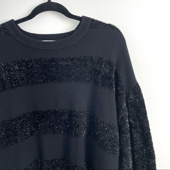 Zac Posen Cooper Shimmer-Fringe Striped Sweater - Picture 5 of 15